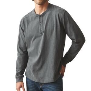 NWOT American Giant Men’s Broken In Premium Slub Long Sleeve Henley Size Medium